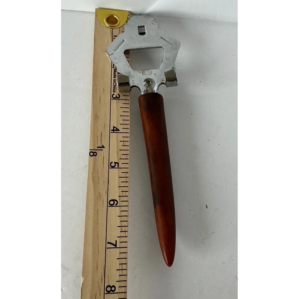 Vintage Bottle Can Opener Set Faux Tortoiseshell Bakelite Style‎ MCM